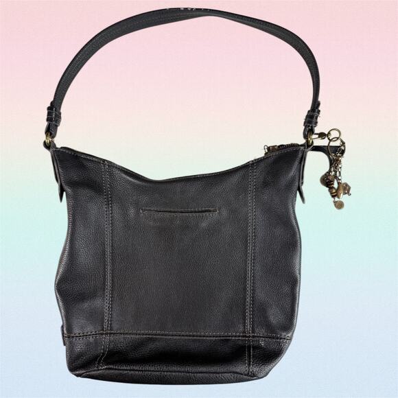 The Sak Black Soft Pebbled Leather Sequoia Hobo Shoulder Bag Purse Handbag READ - Picture 2 of 11